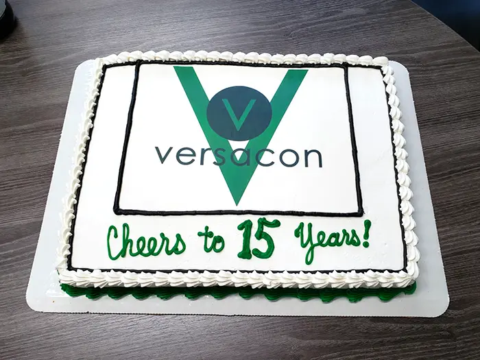 Image of a 15 Year Anniversary cake
