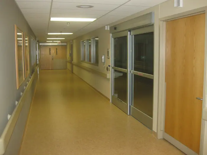 Image of a hallway from Versacon's first million dollar project.
